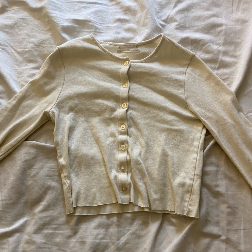 Cream button down